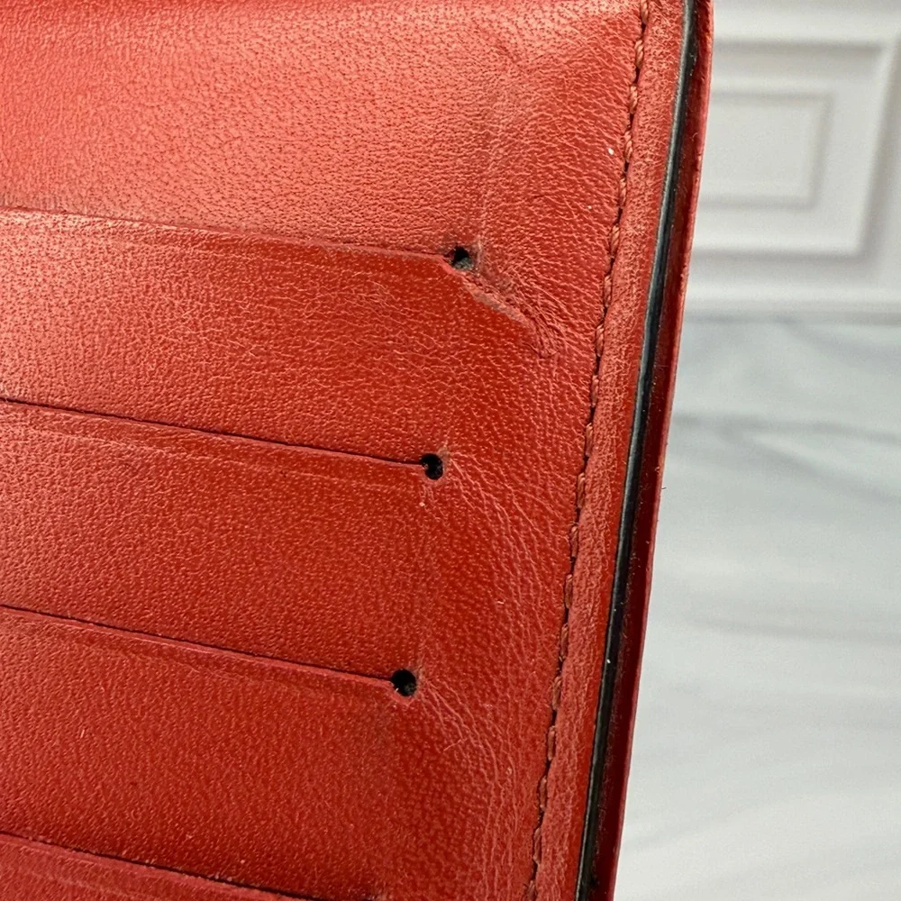 Louis Vuitton Damier Graphite Brazza Bifold Long Wallet – Red Interior